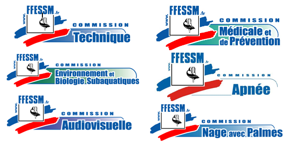 Logos Commissions FFESSM CODEP 87