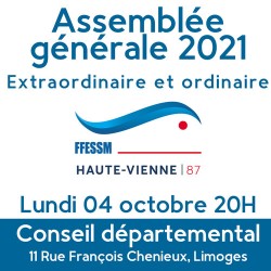 Assemblée générale 2021 - FFESSM CODEP 87