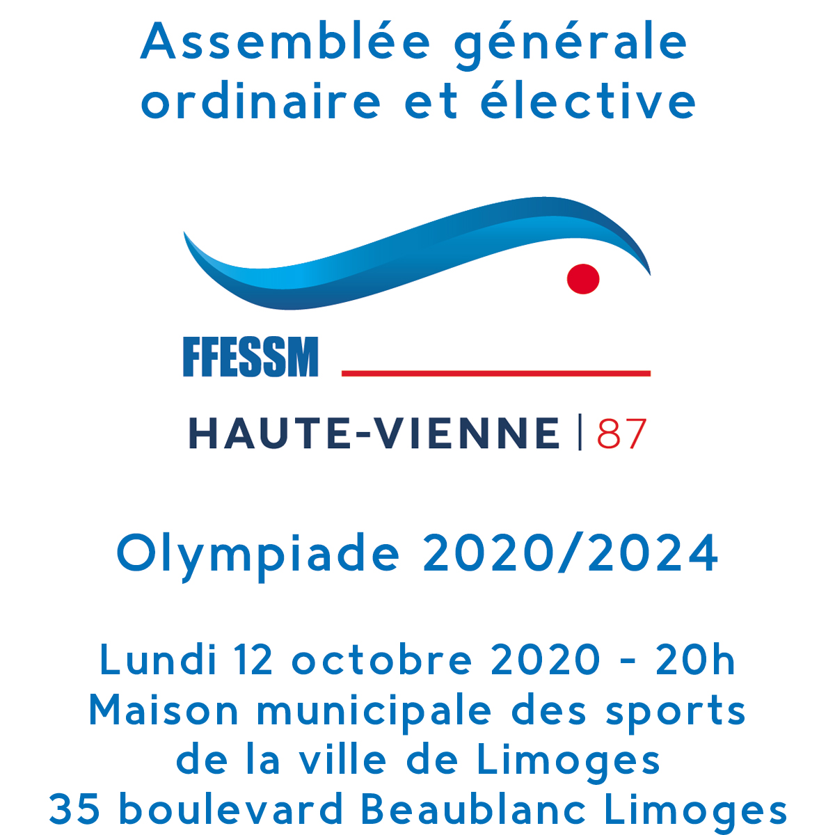 2020 10 12 assemblee generale elective FFESSM CODEP 87