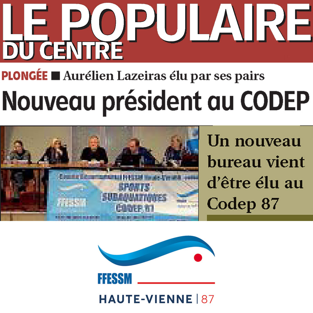 2019 01 03 CODEP87 Aurélien Lazeira président